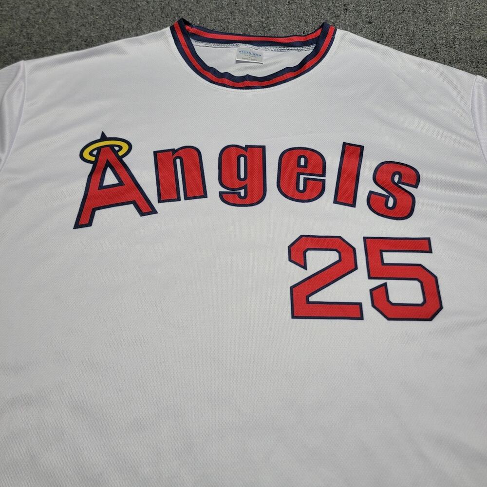 Los Angeles Angels Shirt Men Extra Large 2025 Throwback Long Sleeve SGA Shirsey
